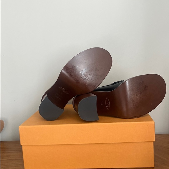 Tod’s heeled pumps loafers leather chunky platform NWB - Picture 10 of 10